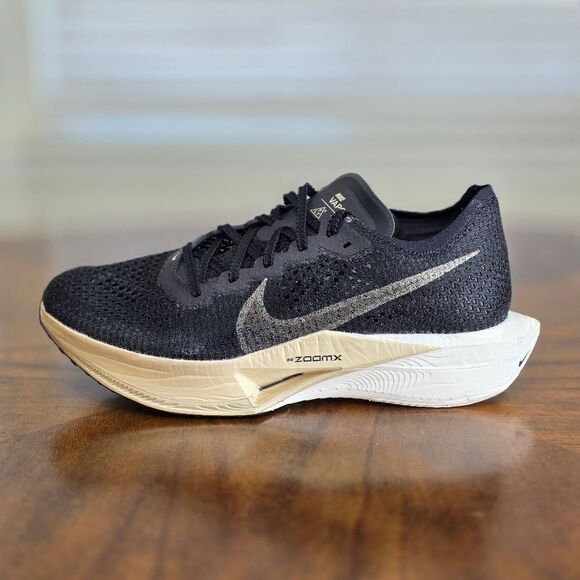 Nike ZoomX Vaporfly Next% 3 Men’s Size 9 Black Metallic Gold Grain LE DV4129-001 main image 10